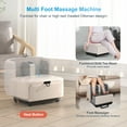 thumbnail image 5 of Comfier Foot Massage Machine, Shiatsu Deep Kneading Calf Foot Massager with Heat for Plantar Fasciitis, APP Control, Off White, 5 of 8