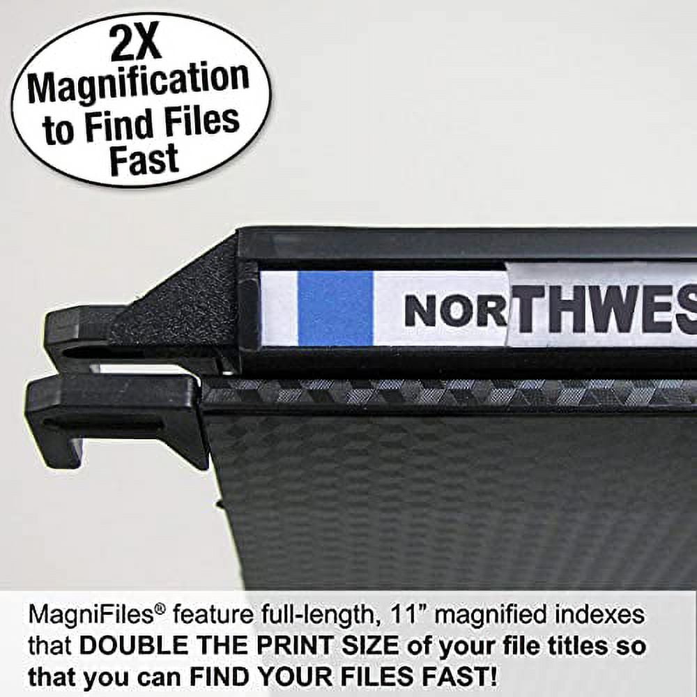 Ultimate Office MagniFile™ High-Capacity Hanging File Folders, 5" Expanding Files With Silicone Rubber Gussets and Sewn Nylon Edges (Set of 2)