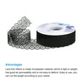 thumbnail image 3 of Unique Bargains 1.2 Inch Wide 25 Yard Lace Ribbon Floral Pattern Black Lace Trim Ribbon for Gift Wrapping, Wedding Decor, 3 of 5