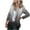 Black, variant on Lolmot Blazer Jackets for Women Long Sleeve Fashion Business Attire Gradient Color Printeded Cardigan Blazer