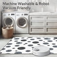 thumbnail image 5 of ODIKA 5'x7' Machine Washable Non-Slip Area Rug, Holstein Dotted High Traffic Rug, White, 304424, 5 of 5