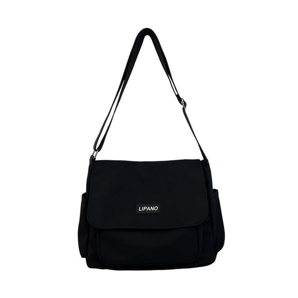 Bolso bandolera jinwen Bolso de hombro informal Bolsa resistente al agua Axila Negro