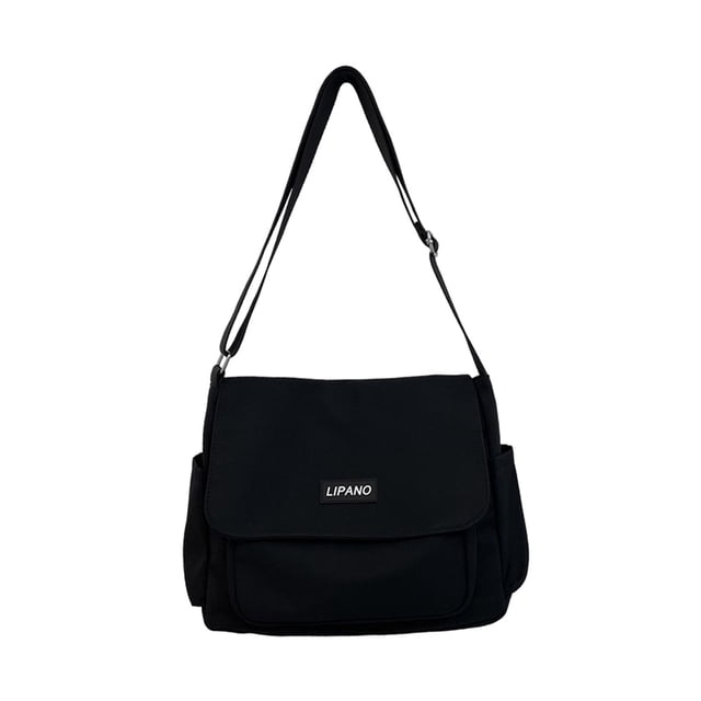 Bolso bandolera jinwen Bolso de hombro informal Bolsa resistente al agua Axila Negro