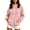 Pink, variant on Sahpxhe Women's Oversized Hoodies Full Zip up Long Sleeve Drawstring Sweatshirts Casual Outer Jacket for Sport Jogging Gray S