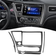 thumbnail image 2 of Real Carbon Fiber Car Navigation Panel Cover Trim For Civic 9Th 2013-2015, 2 of 4