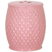 Safavieh Kids Harlequin Garden Stool, Ceramic, Pink