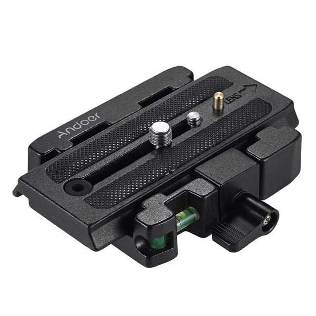 Andoer Video Camera Tripod Quick Release Clamp Adapter with Quick