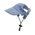thumbnail image 2 of 2PCS Dog Baseball Cap with Ear Holes - Adjustable Puppy Sun Hat for Small Dogs - Breathable Summer Visor for Beach & Outdoor Protection - Cute Dog Sunbonnet Headdress for Cats & Puppies, 2 of 6