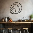 thumbnail image 2 of LaModaHome Exclusive Hoops Metal Wall Art – Durable & Artistic Metal Wall Art for Home and Office Decor, Perfect for Any Interior Design Aesthetic, 2 of 5