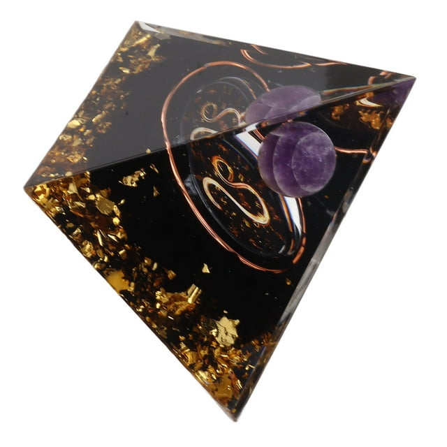 5cm Pyramides d'Orgonite Réel, Générateur d'Énergie Pyramide, Pyramide d'Orgone à la Main pour Réduire le Stress Yoga