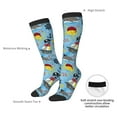 thumbnail image 5 of Picia Women Crew Soft Moisture-wicking Socks Pirate Marine Animals Pattern Design Cotton Socks, One Size fit All, 5 of 9