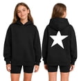 thumbnail image 4 of LRen Hoodies for Girls Oversized Hoodies Soft Lining Star Print Pullover Sweatshirts Causal Drop Shoulder Fashion Fall Winter Clothes for Girls 2-14 Years, 4 of 7