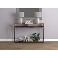 thumbnail image 3 of Safdie & Co. Table Console 47.25L Bois Brun Récupéré 2 Étagéres Ouvertes Métal Noir, 3 of 4
