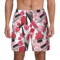 thumbnail image 2 of Goofa Makeup Printed Men's Swim Trunks Board Shorts Quick Dry Mens Swimming Trunks with Compression Liner,Breathable Fit Hawaii Beach Shorts-Small, 2 of 9