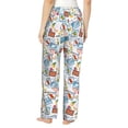 thumbnail image 3 of Naloa Stamp Print Women’s Ultra-Soft Comfy Pajama Lounge Pants with Pockets & Drawstring, 3 of 8