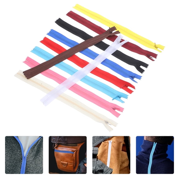 SWETRACE 20Pcs Invisible Zipper for Sewing in Assorted Color 25cm for DIY Projects and Crafts