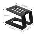 thumbnail image 4 of Lefu 1PC Desktop Speaker Stand Metal Surround Sounds Speaker Feet Sound Box Mount, 4 of 10