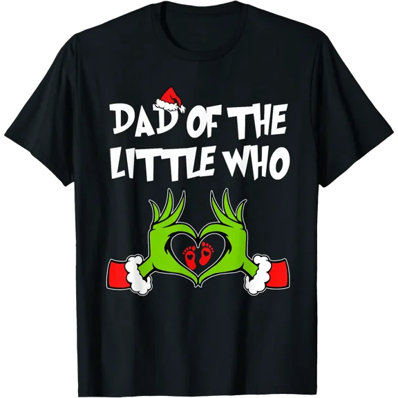 A Little Who Is Due Krismast Pregnancy Announcement T-Shirt