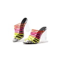 thumbnail image 3 of Cape Robbin Fia Strappy Open Toe Chunky Clear Heel Mule Pump Sexy Sandals, 3 of 4