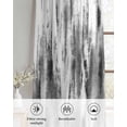 thumbnail image 6 of Black Grey Vintage Sheer Curtains 84 Inch Length 2 Panels Set for Living Room/Bedroom, Retro Abstract Art Kitchen Curtains with Grommet Semi-Sheer Curtains Drapes Voile Window Treatments 52"x84"x2, 6 of 7