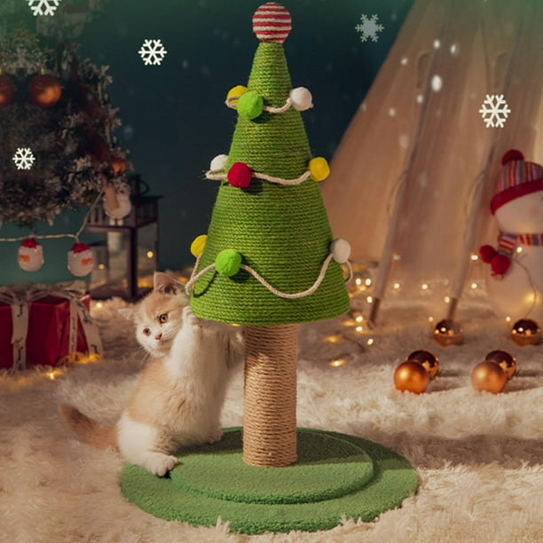 Decoración Navideña Proteger Arbol Navidad Gatos Anti Gatos