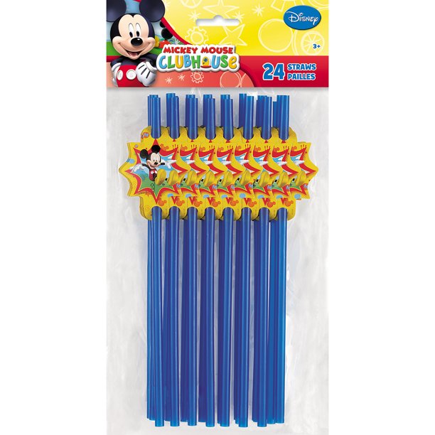 Mickey Mouse Party Straws, 24ct
