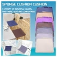 thumbnail image 4 of Jierger Square Seat Cushion Seat Cushion for Truck Pure Color Sponge Cushion Square Chair Cushion for Home Decoration Cushion for Kitchen Dining office Chair 16x16 Inch, 4 of 5