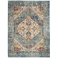 thumbnail image 2 of Nourison Passion Ivory/Light Blue 3'9" x 5'9" Area Rug, Vintage, Boho, Bed Room, Living Room, Dining Room, Kitchen, , Easy Cleaning, Non Shedding (4' x 6'), 2 of 8