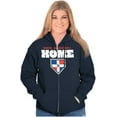 thumbnail image 4 of Dominican Republic Home Plate Base Zip Up Hoodie Men's Women's Brisco Brands S, 4 of 5