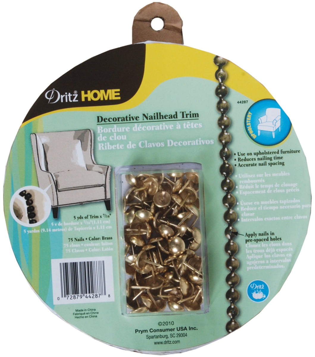 Nailhead Trim 5 Yards Brass Walmart Com