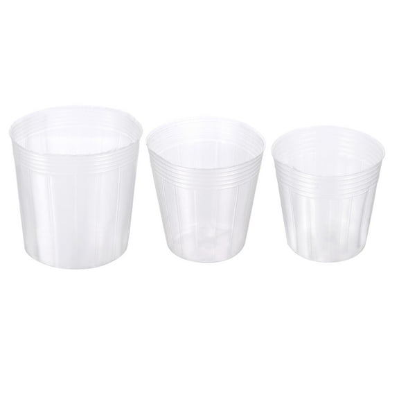 Uxcell 3'' 3.8'' 5'' Plastic Plant Nursery Pot Label Starting Container, Clear 36 Pack