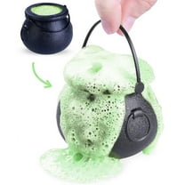 Halloween Bath Bomb for Kids with a Surprise Scary Toy Inside Witches Brew Cauldron Green Witches Brew Scent Handmade in USA Natural and Safe by Relaxcation 7 oz