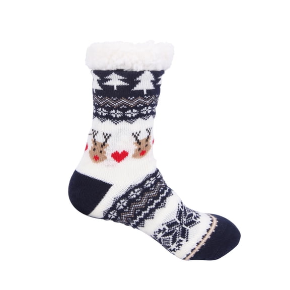 Harpily Womens Socks Christmas Fuzzy Thermal Thick Cotton Blend Fleece Lined Cute Printed Cozy Plush Winter Snow Socks
