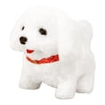 thumbnail image 3 of Cartoon Electric Plush Animals Toy Tail Wagging Interesting Toy Interactive Animal Toy for Toddlers Boy Girls Children Birthday Gifts Dog White, 3 of 8
