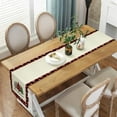 thumbnail image 3 of Buffalo Plaid Merry Christmas Tree Table Runner, Winter Xmas Snowflakes Holiday Table Decorations Kitchen Dining Table Runners for Indoor Outdoor Home Party Decor 13 x 72 Inches, 3 of 4