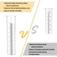thumbnail image 2 of 6 Inch/7 Inch Rain Gauge Replacement Tube, Rain Gauge Outdoor, Replacement Glass Tube, Freeze Proof Glass Rain Water Gauge, for Yard Garden Lawn Outdoor, 2 of 7