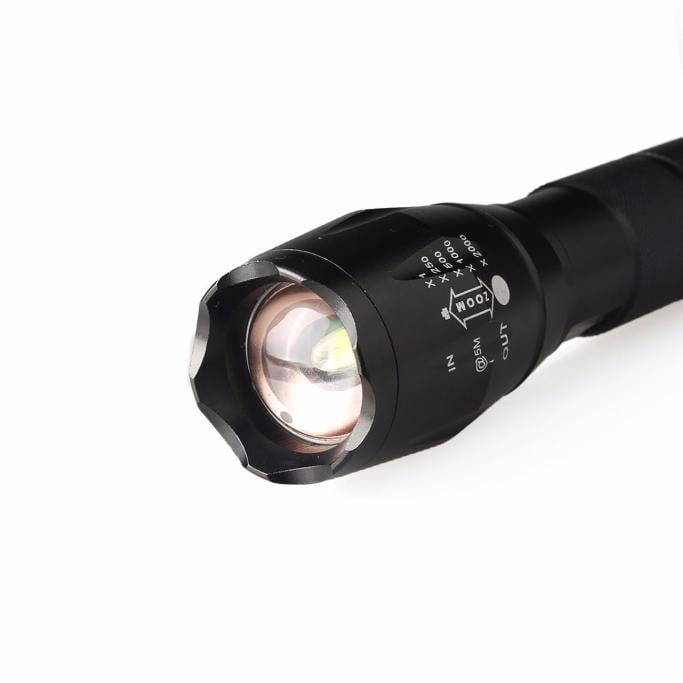 X800 Tactical 5000lm Flashlight LED Zoom Military Torch G700 Battery Charger