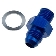 08AN Male AN & JIC Flare to 0.25 NPSM Transmission Fitting, Clear - 2 Piece