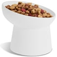 thumbnail image 2 of Raised Cat Food Bowl Ceramic Elevated Cat Bowls Extra Wide Tilted Pet Bowl for Food and Water Shallow Cat Food Dish Protect Spine Dishwasher and Microwave Safe Great Height, 2 of 9