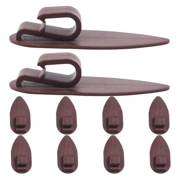 ETEREAUTY 10-Pack Plastic Car Mat Fixing Clips with Anti- Design for Secure Fit and Improved Driving Safety