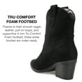 thumbnail image 7 of Journee Collection Womens Becker Pointed Toe Stacked Western Booties, 7 of 7