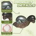 thumbnail image 3 of ICERUN 2Pcs Garden Statues,Resin Red Copper Snail Sculpture Garden Decorations,Alien Head Design Snail Outdoor Statues,Style2, 3 of 7