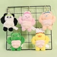 thumbnail image 2 of Soft Plush Toy Keychain, Muscular Stuffed Animal with Key Ring for Kids Bag, Purse, Handbag, Backpack, 2 of 5