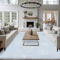 thumbnail image 4 of Blue Dandelion Area Rug 5x8 Washable Rug Non Slip Spring Modern Minimalist Country Flower Large Area Rug Soft Stainresistant Indoor Floor Carpet for Living Room Bedroom Home Office Dining Room, 4 of 8