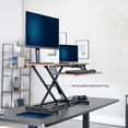 thumbnail image 4 of VIVO Rustic Vintage Brown 32" Standing Desk Monitor Riser, Sit Stand Tabletop, 4 of 9
