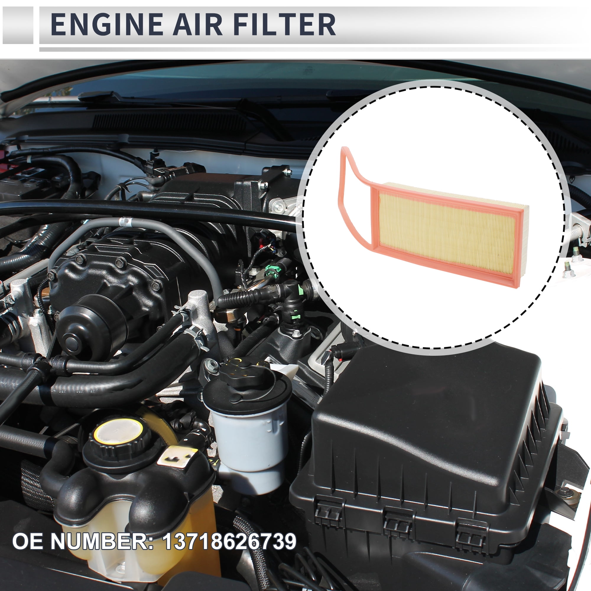 Unique Bargains Engine Air Filter for BMW X5 2.0L 2016-2018 Long Life Element