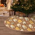 thumbnail image 5 of Sikiie Cartoon Bulldog Nativity Christmas Tree Skirt, Jesus Christian Winter Holiday Tree Mat Decoration(30-48IN)36", 5 of 6