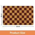 thumbnail image 5 of Stylish 20x32in Checkered Rug Runner | Soft Microfiber, Long Bathroom Mat | Water Absorbent, Non-Slip | Ideal Large Bath Mat, 5 of 5