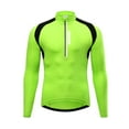 thumbnail image 1 of Camiseta de ciclismo de manga larga con media cremallera para hombre, camiseta de ciclismo transpira Wosawe Jersey de ciclismo, 1 of 6