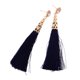 thumbnail image 3 of Pendientes de borla Yuyangstore para mujer Azul oscuro, 3 of 7
